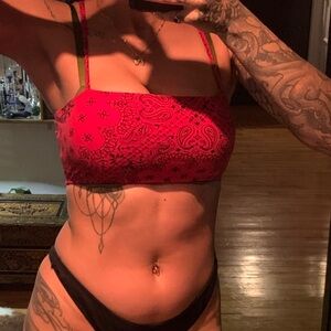 Bandanna red top